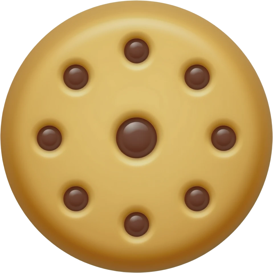 Jam cookie round emoji