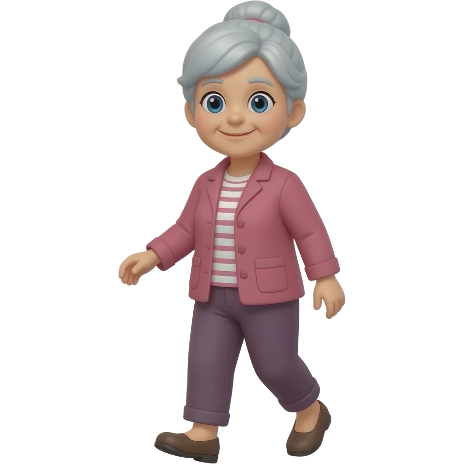 grandma walking emoji