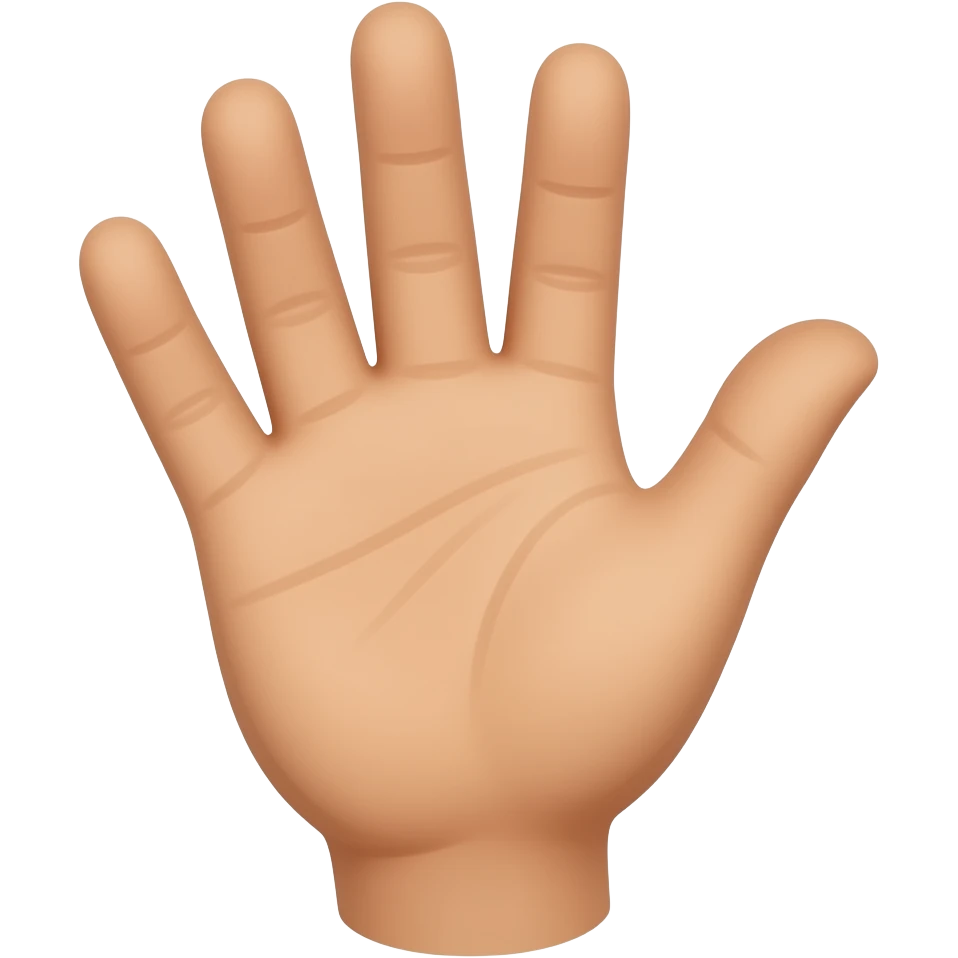 Hand Hello emoji