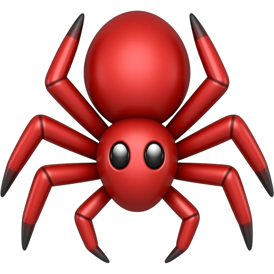 🕷 + rojo emoji