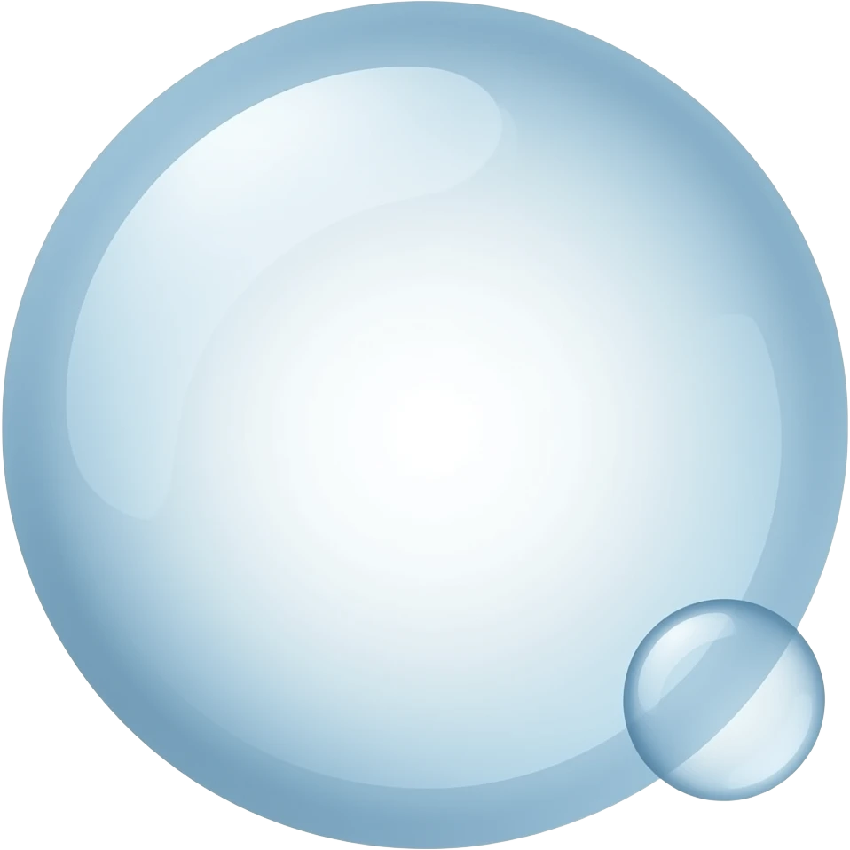 hiccup bubbles in air without human emoji