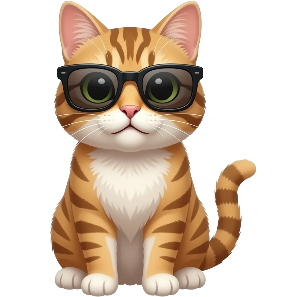 Cat wearing sunglasses emoji