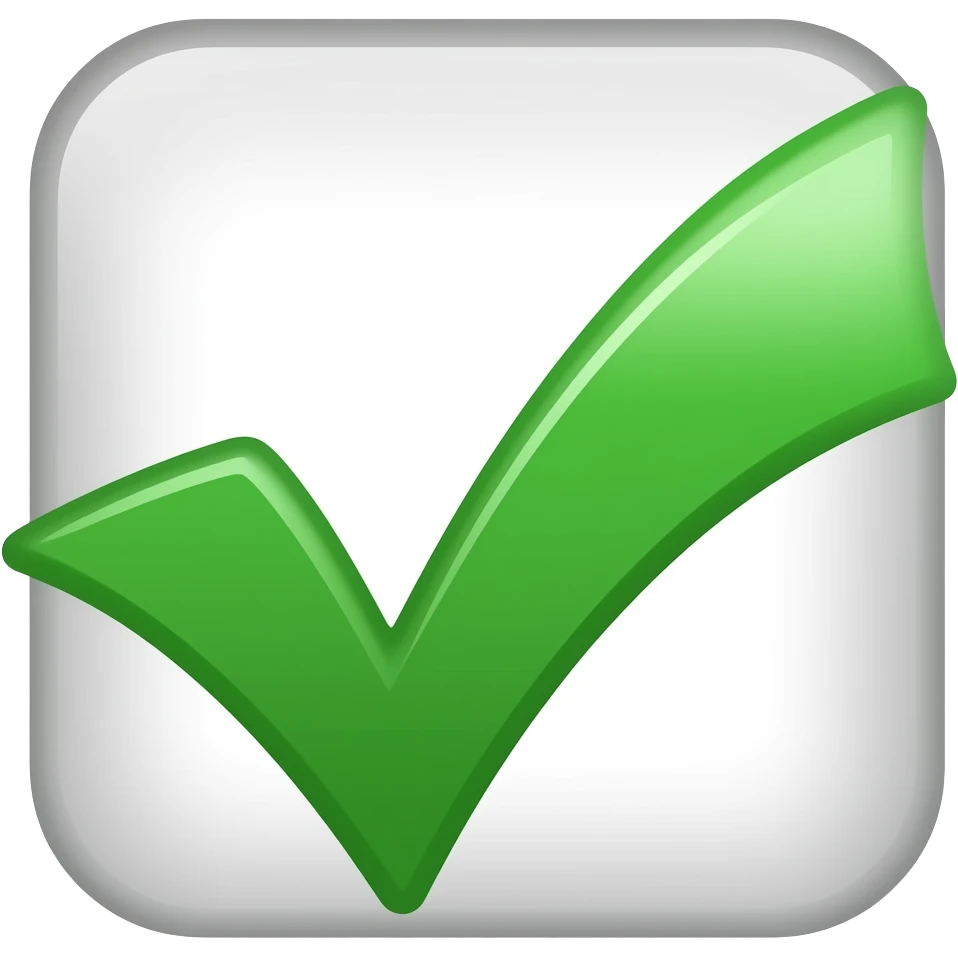 ✓ checkmark emoji