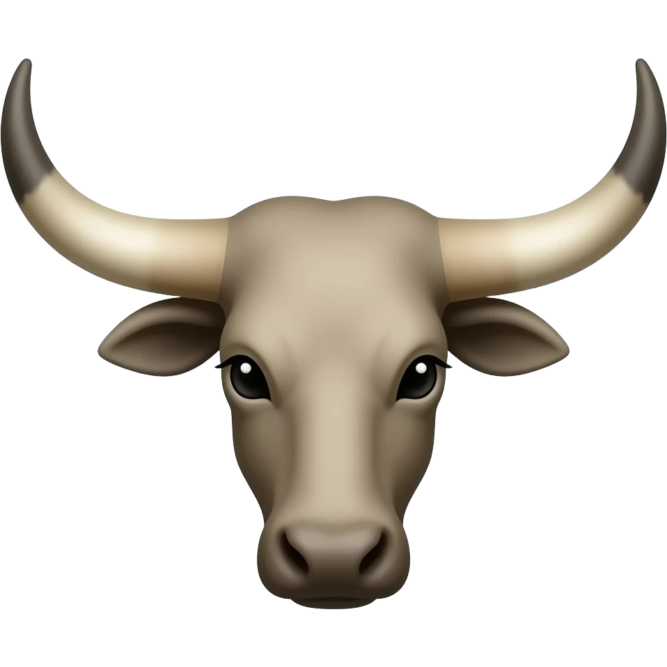 Long horn stencil emoji