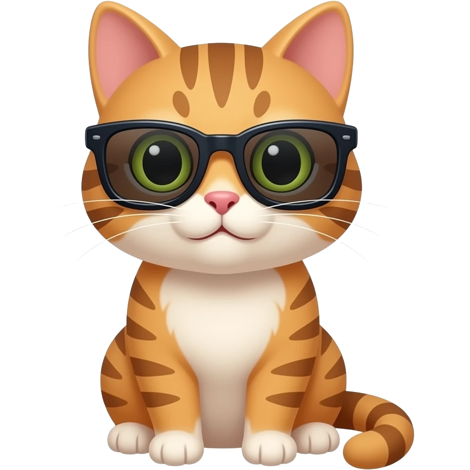 Cat wearing sunglasses emoji