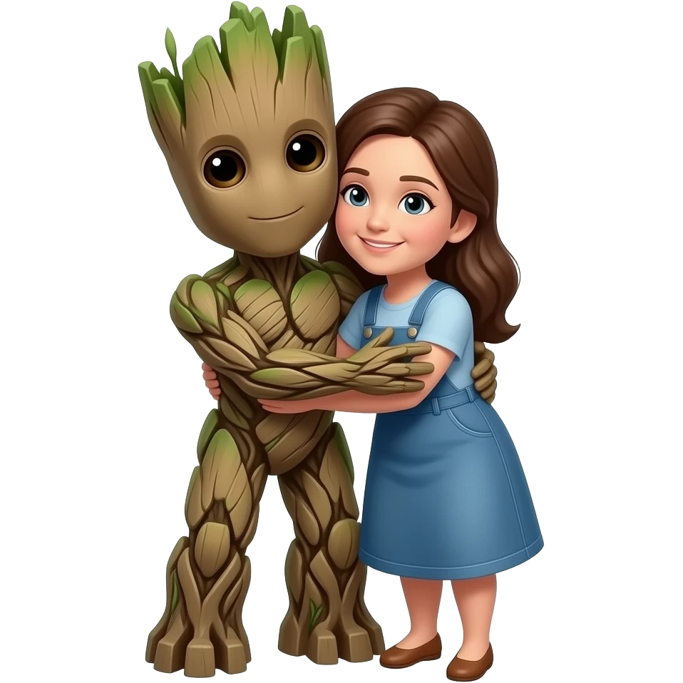 Mommy hugs Groot emoji