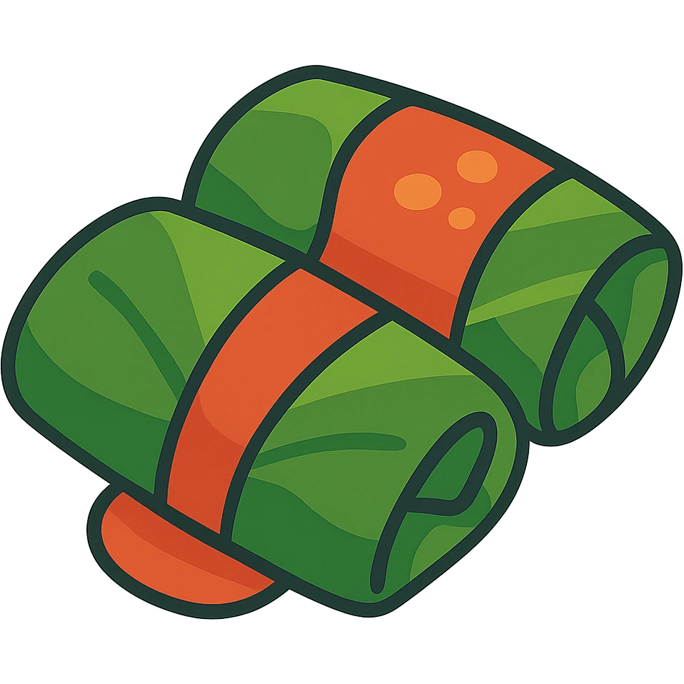 flat design style cabbage rolls emoji