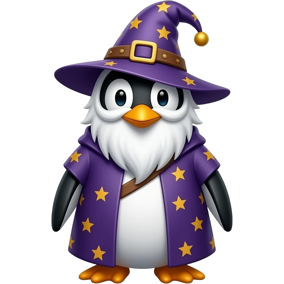 Penguin Wizard emoji