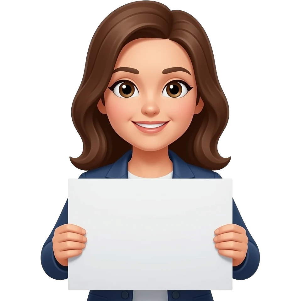 간판드는 여자 emoji