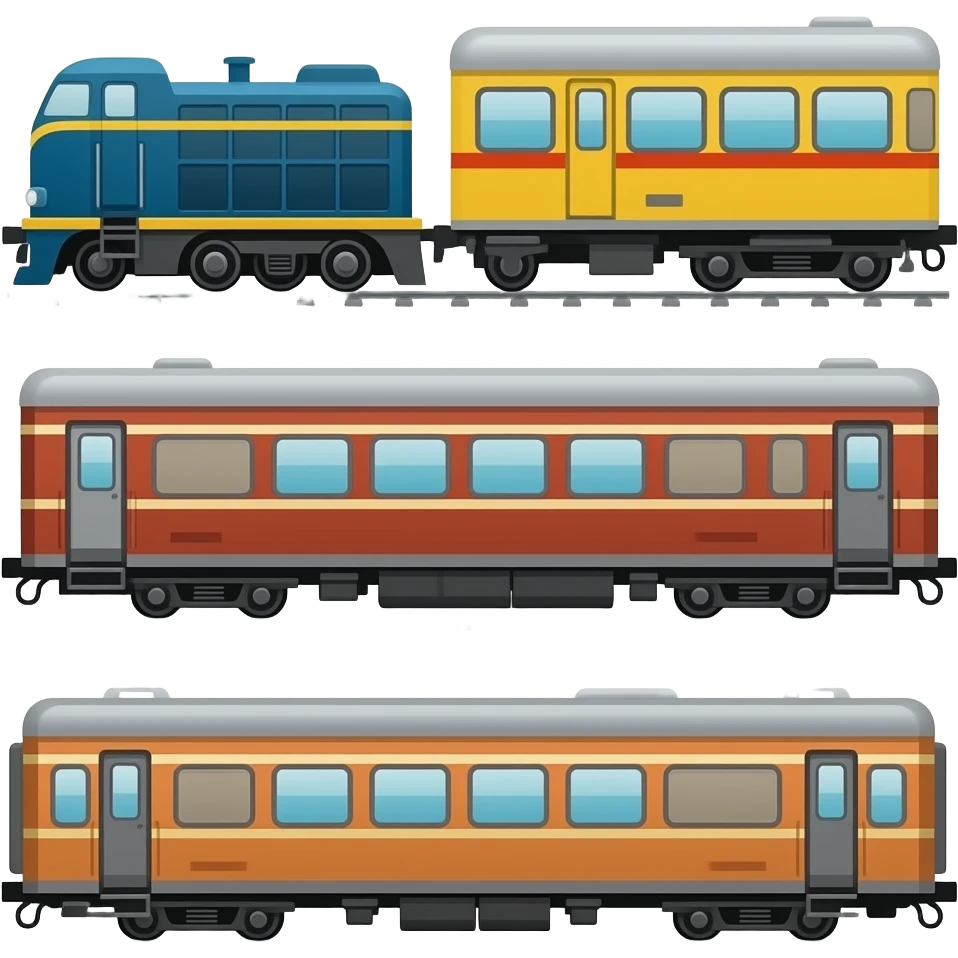 🚈🚃🚃🚃 emoji