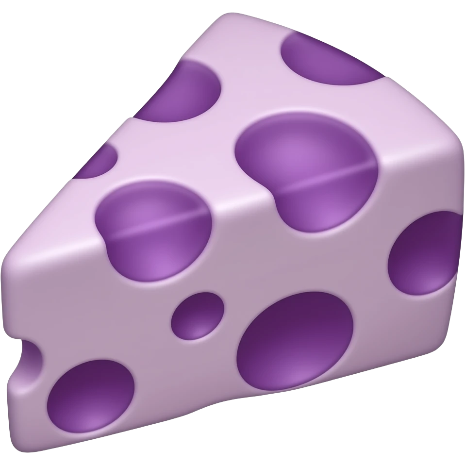 Cheese that is puruple emoji