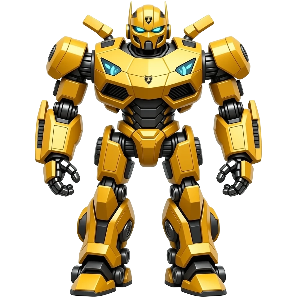Lamborghini transformer robot emoji