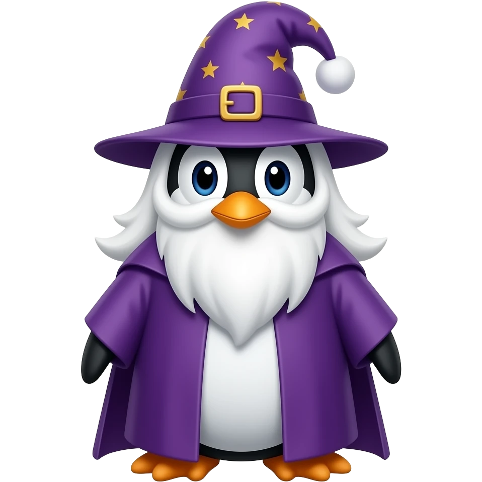 Penguin Wizard emoji