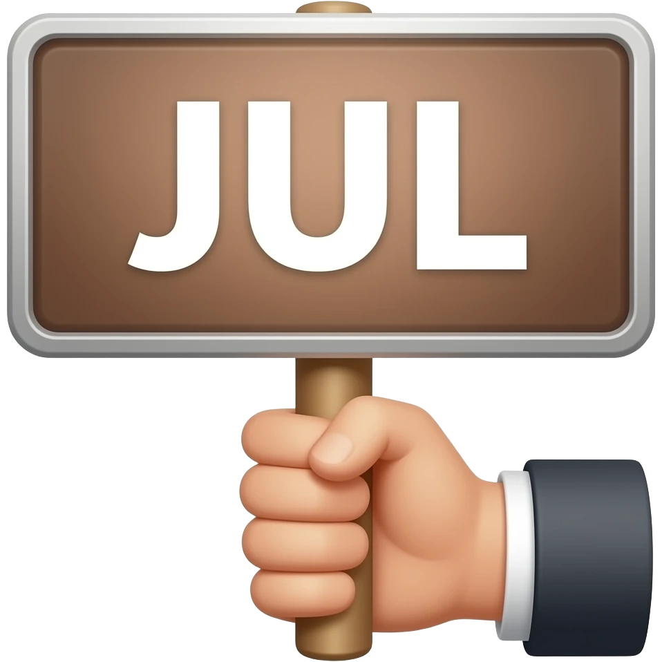 Signe JUL des mains emoji