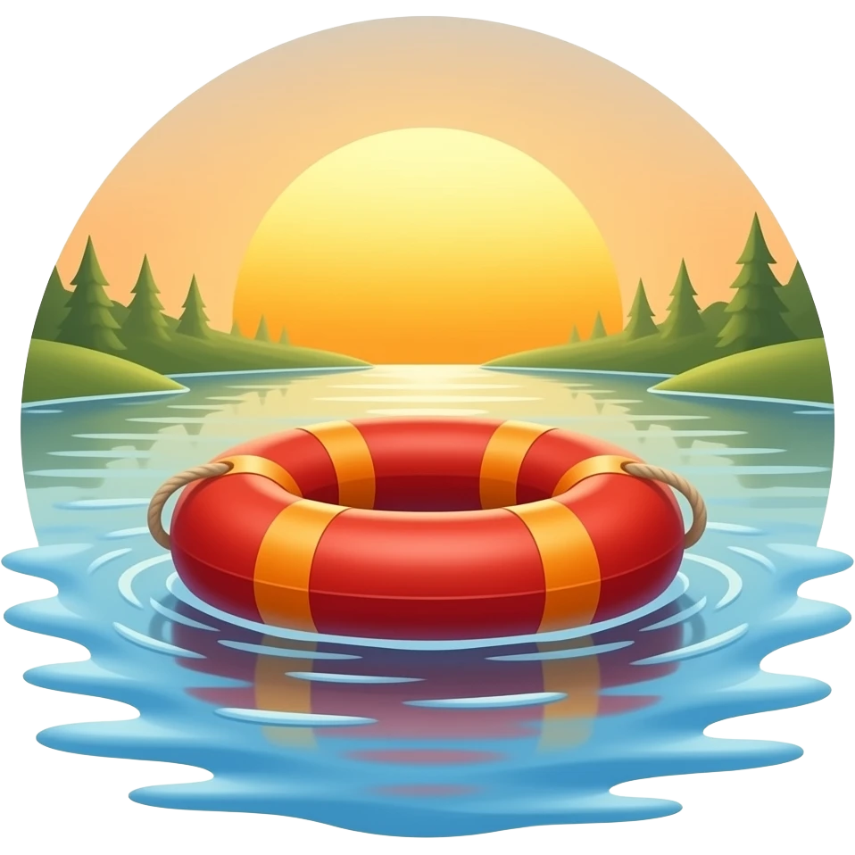 Буек в реке emoji