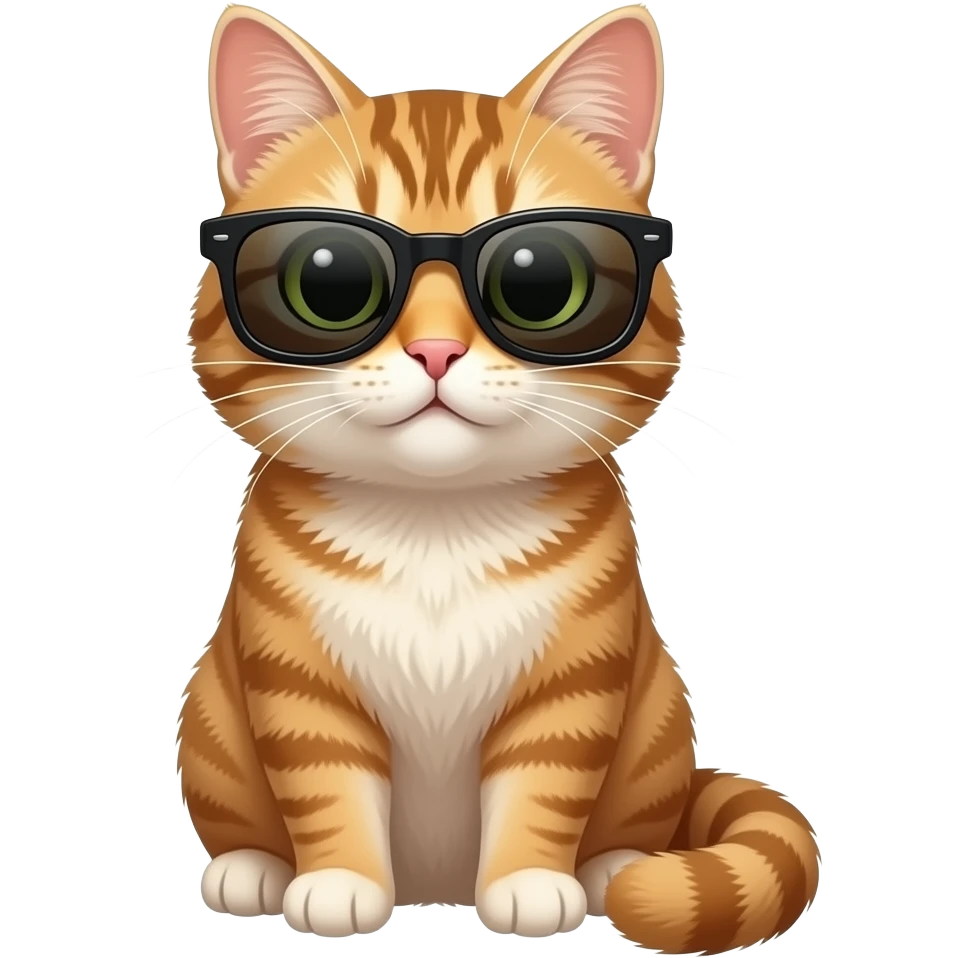 Cat wearing sunglasses emoji