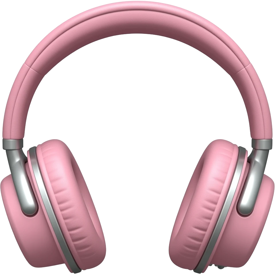 Pink headphones emoji