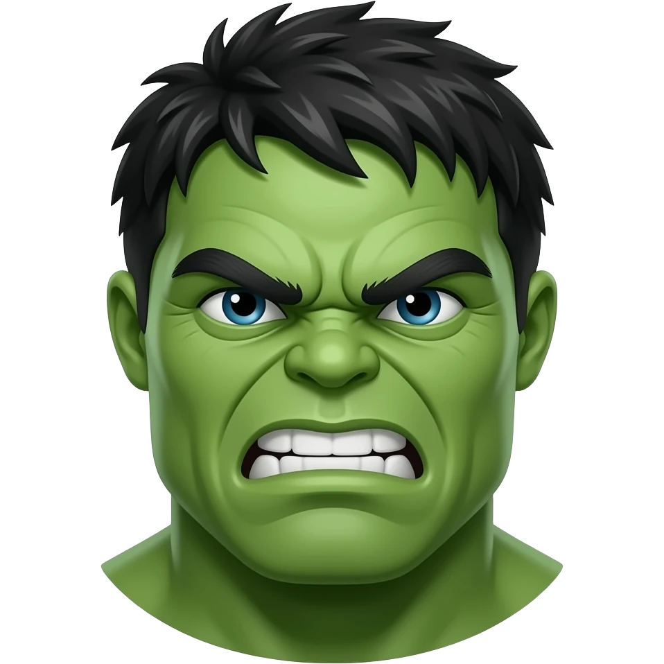 Hulk mad emoji