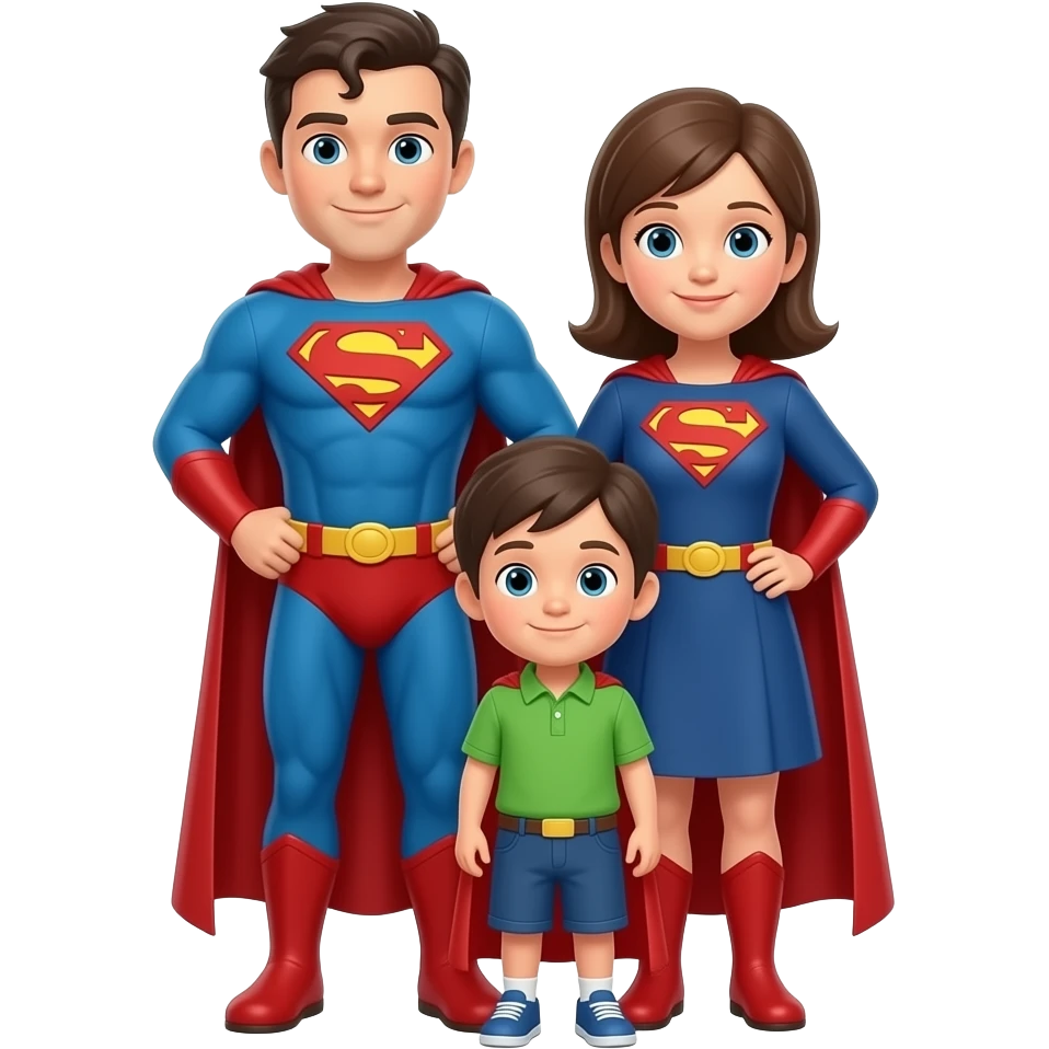 👨‍👩‍👧‍👦🦸 emoji