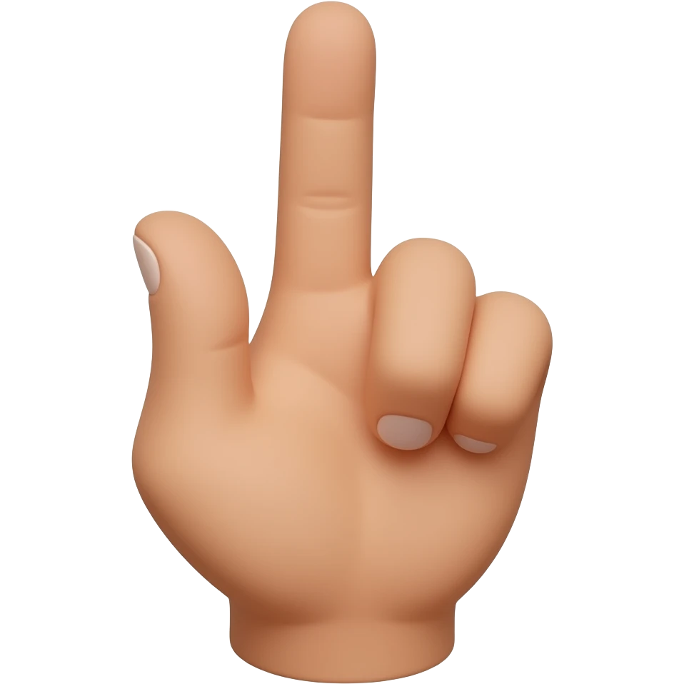 ↑ Middle minger emoji
