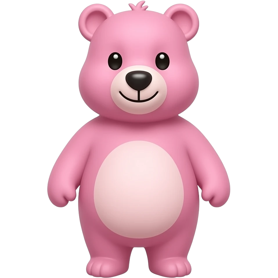 Różowy miś emoji