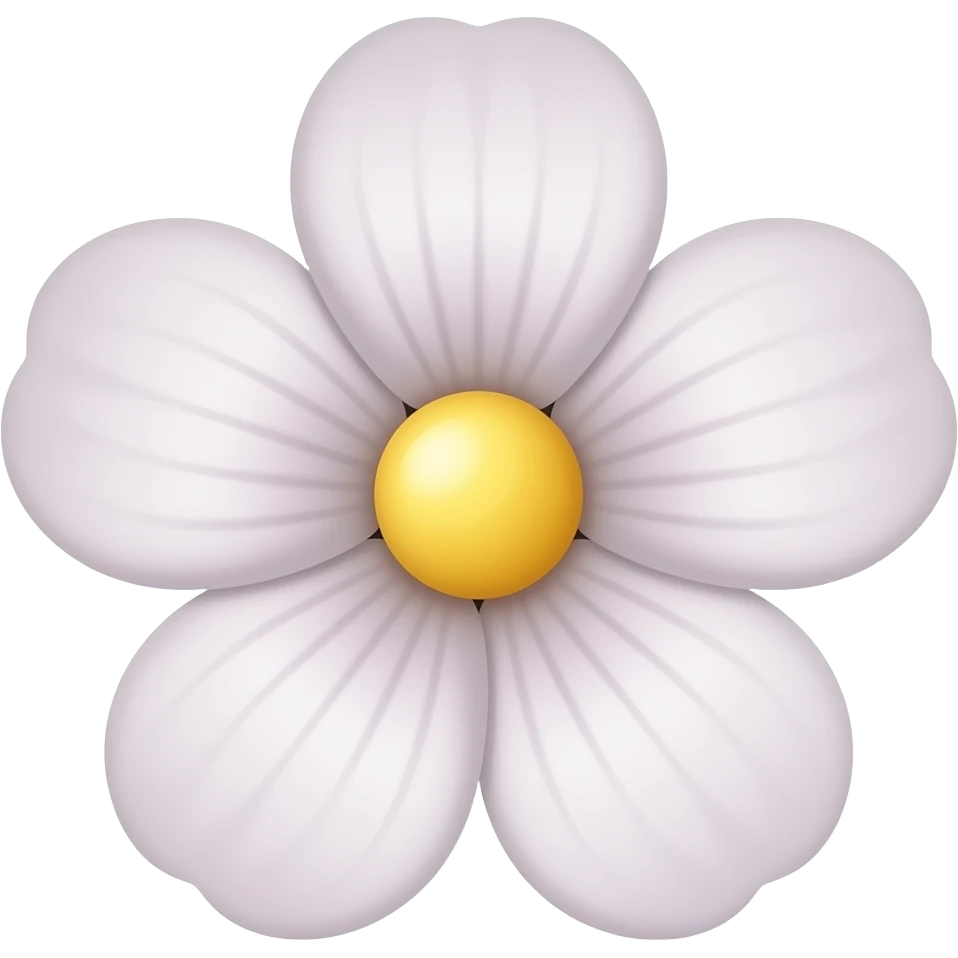minimal real flower emoji