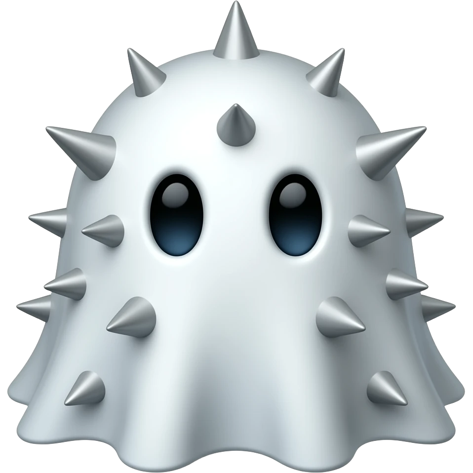 ghost with spikes emoji