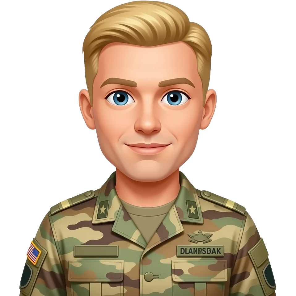 rubia militar emoji