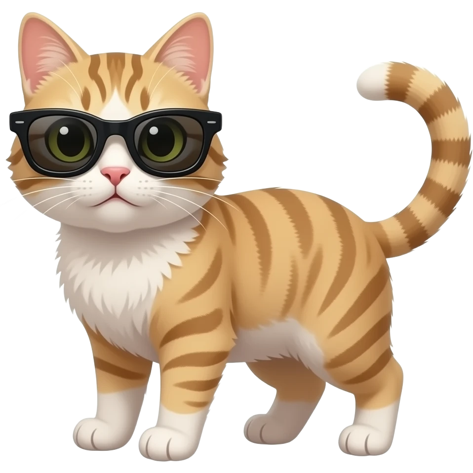 Cat wearing sunglasses emoji