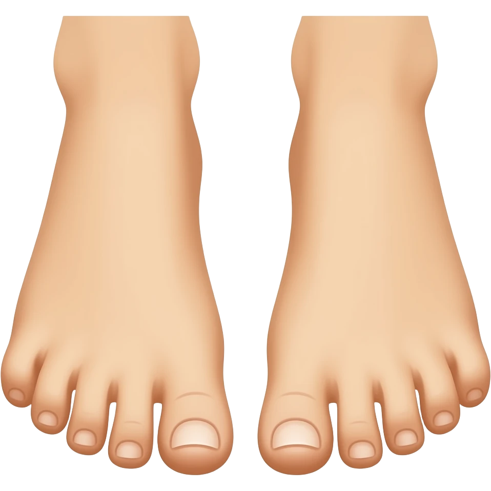 Put soles of 2 feet together touching eachother emoji