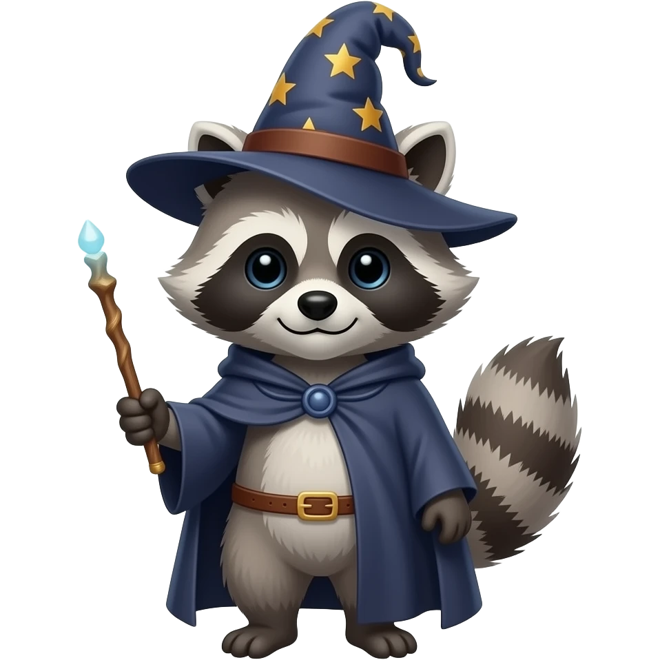 Aubrey's Wizard Racoon emoji
