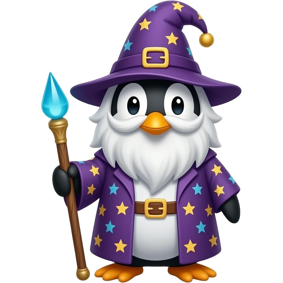 Penguin Wizard emoji