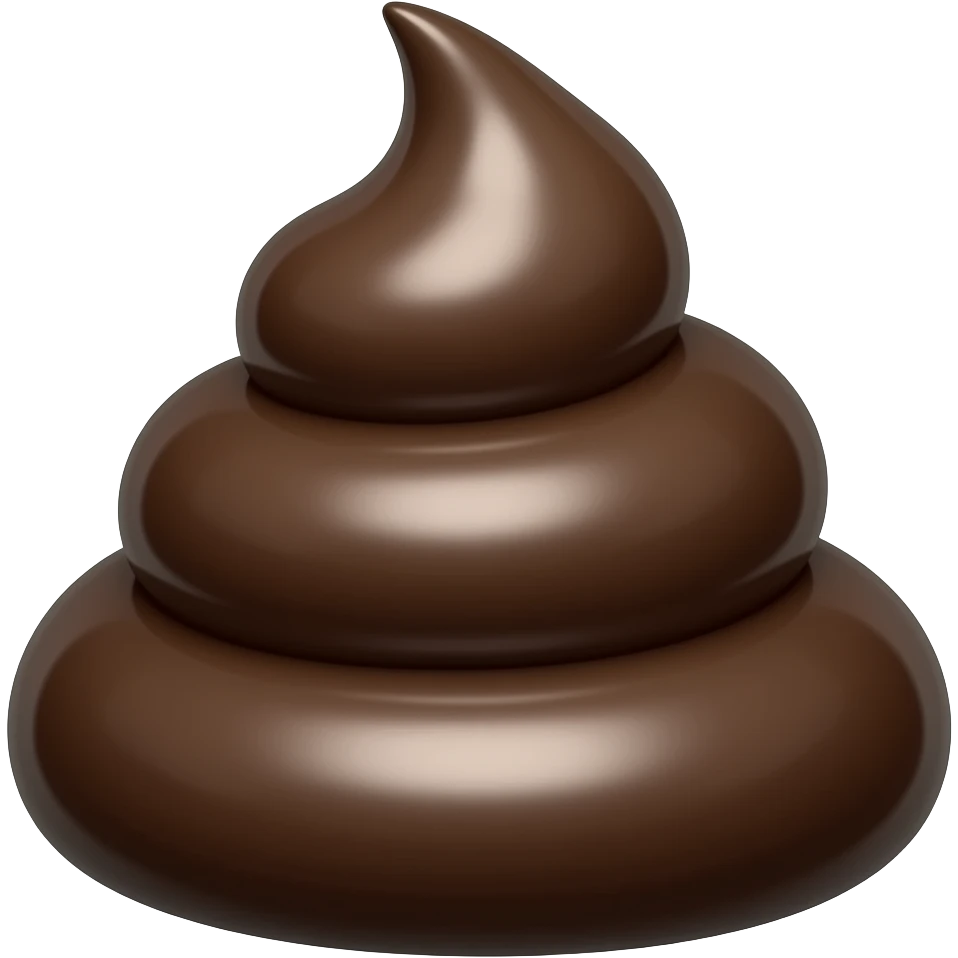black shit emoji