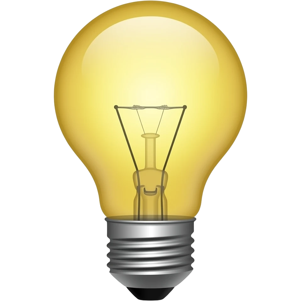 bulb emoji