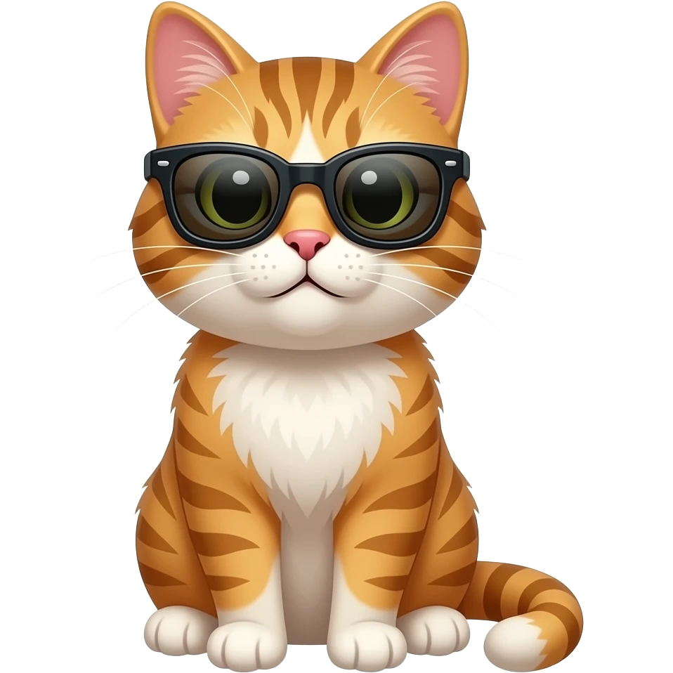 Cat wearing sunglasses emoji