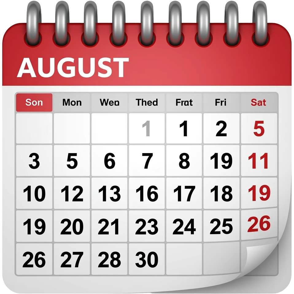 1 August emoji