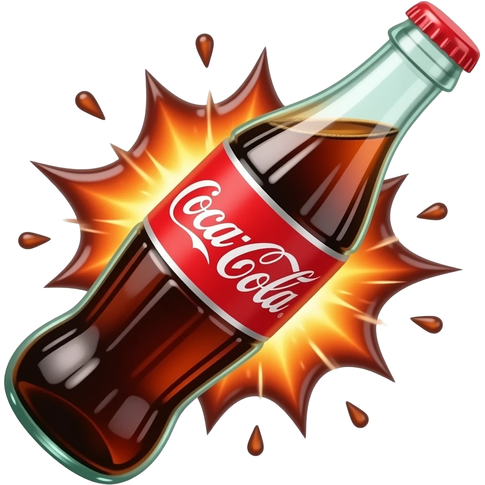a coke explote emoji