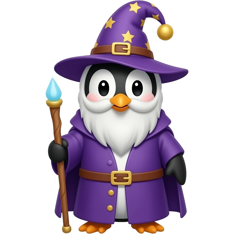 Penguin Wizard emoji