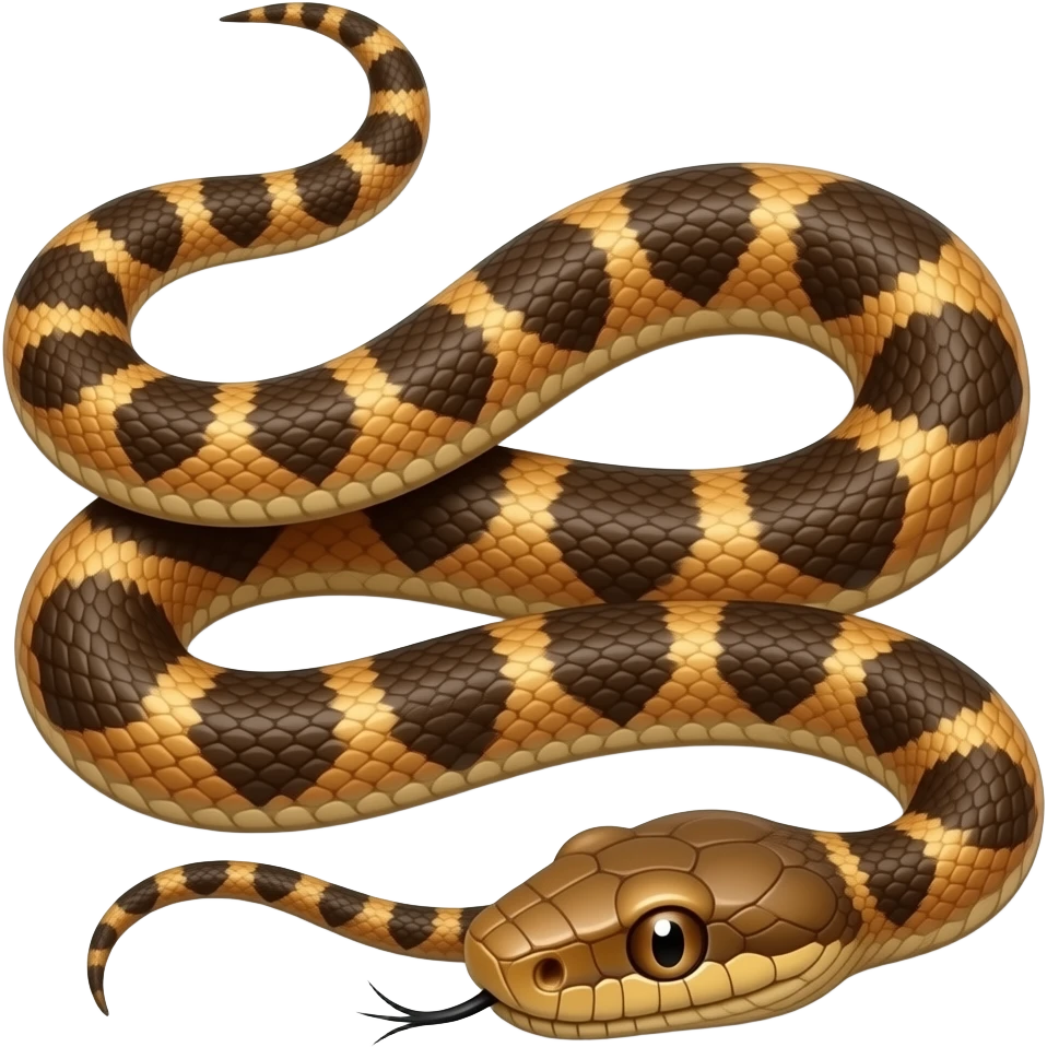 I'll snake dead snake skin color emoji