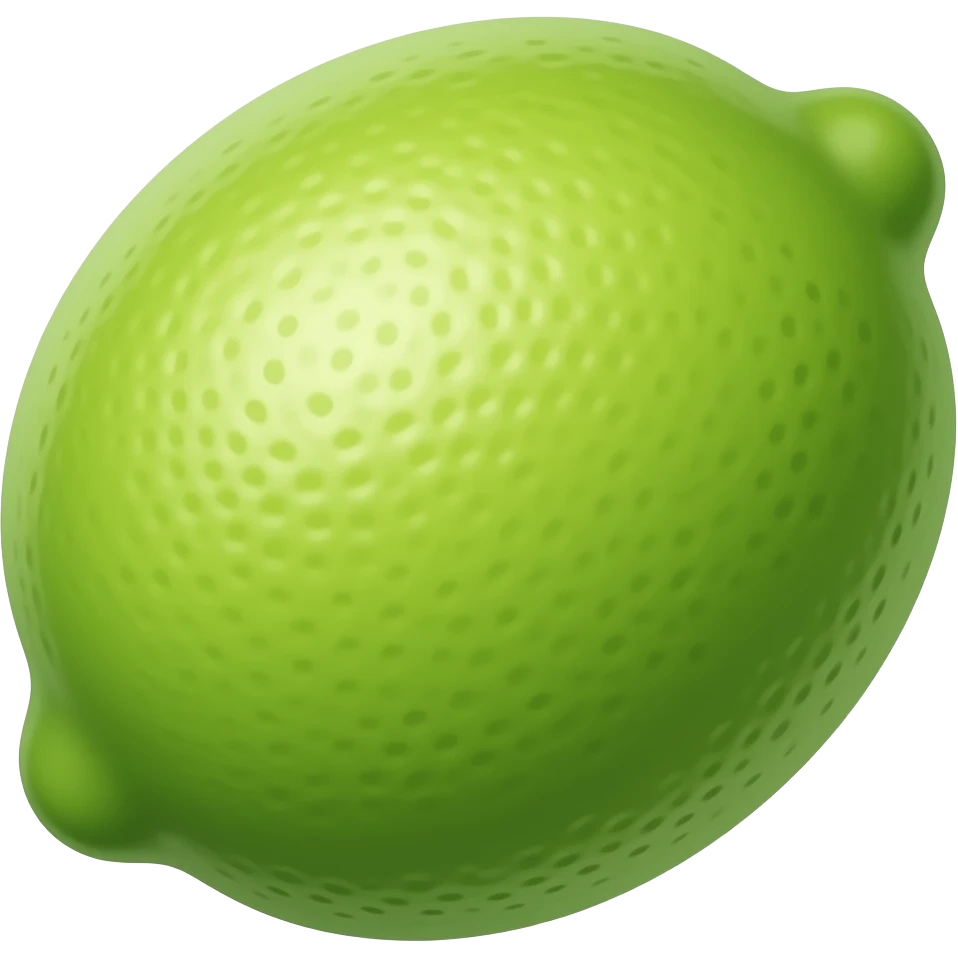 Kawaii limoncillo verde emoji