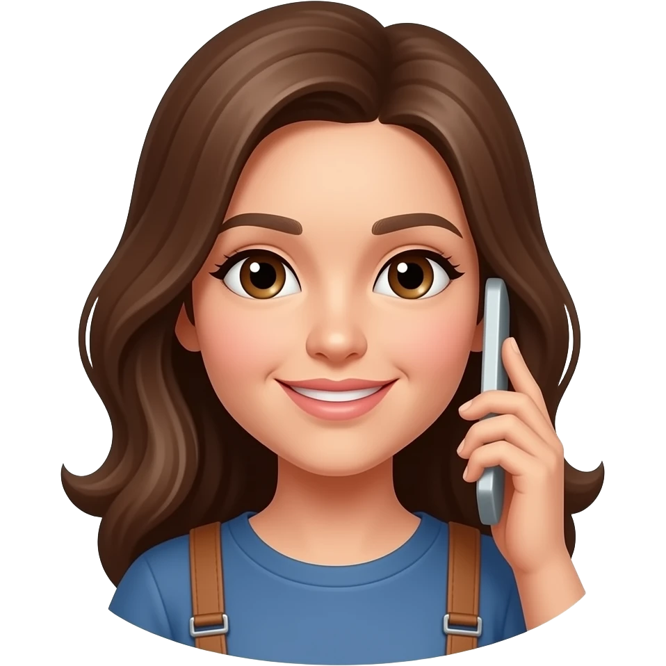jenny and a phone emoji