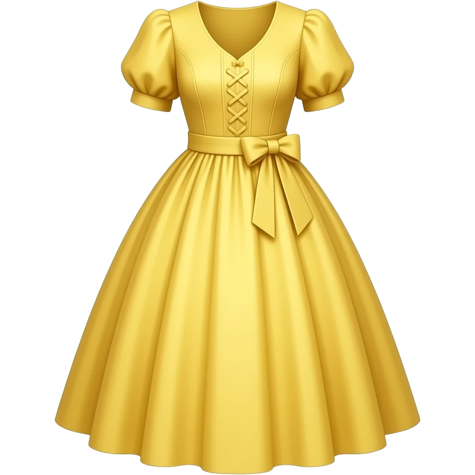 Vestido amarillo elegante emoji