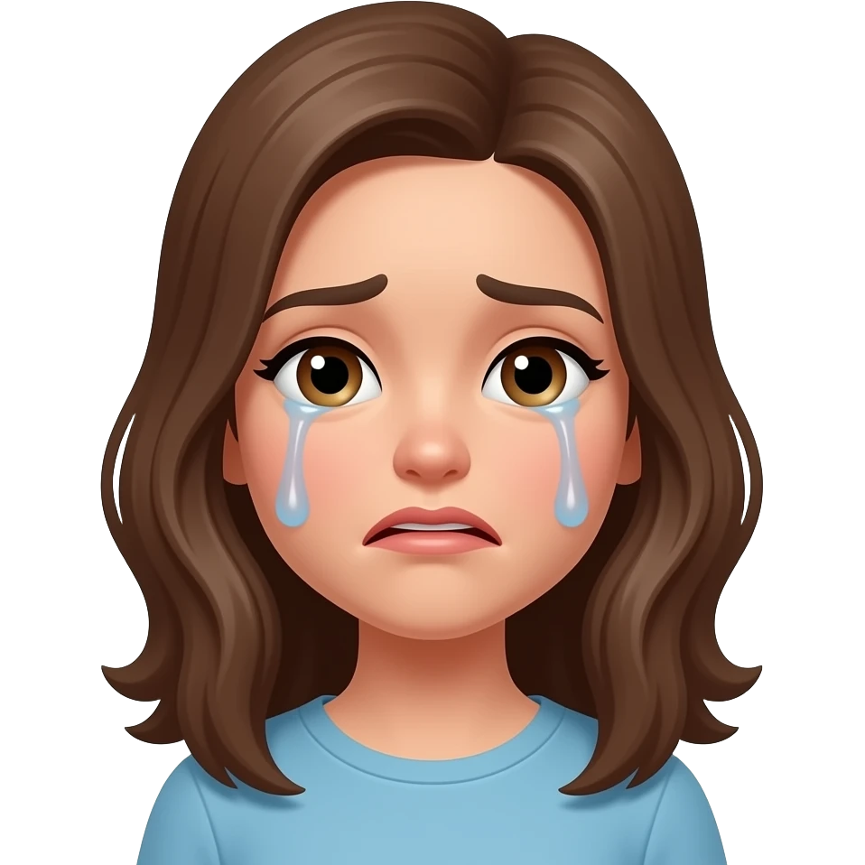 mujer llorando emoji