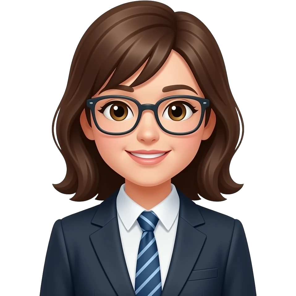 아내하는 젊은 여성 직장인. 앞모습으로 만들어줘 emoji