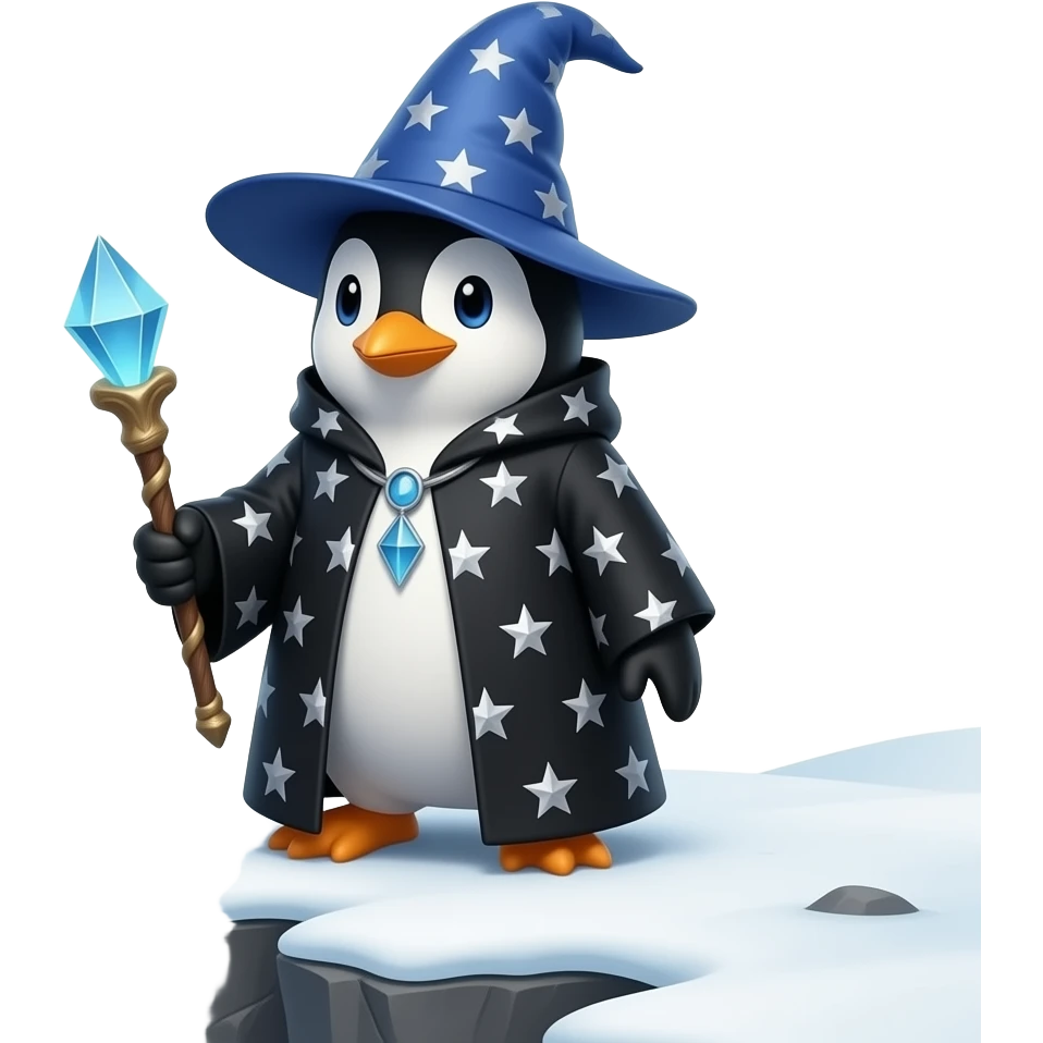 Penguin Wizard emoji