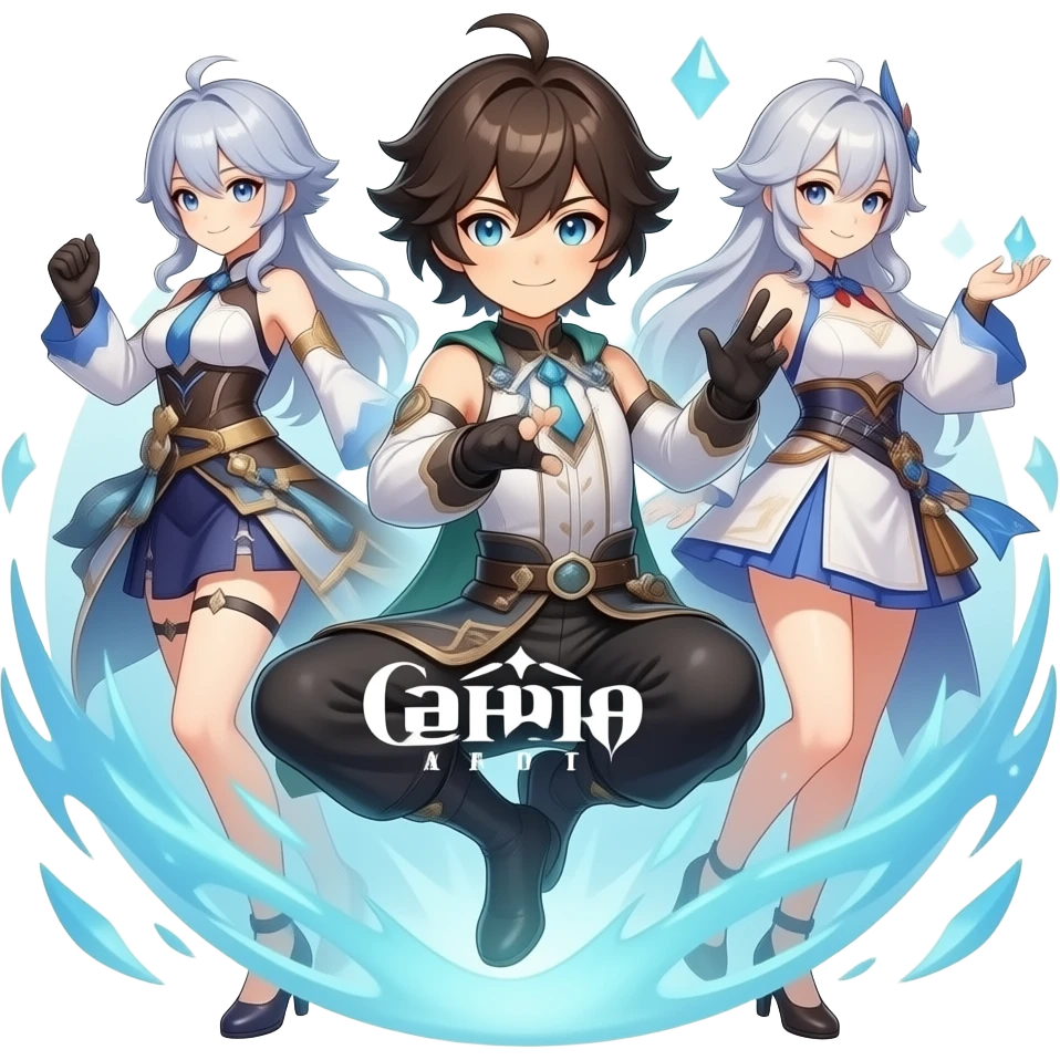 Genshin Impact Drip marketing official promo artwork emoji