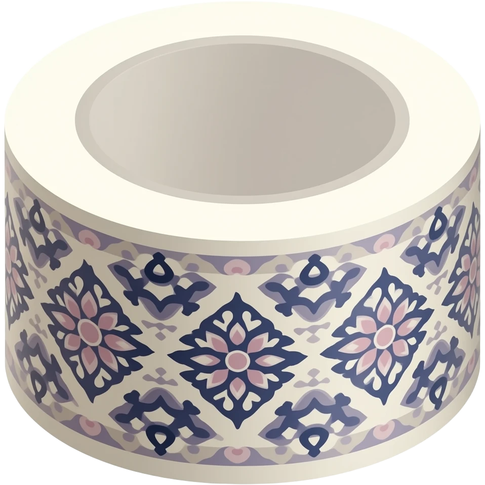Washi tape decorative, a little piece emoji