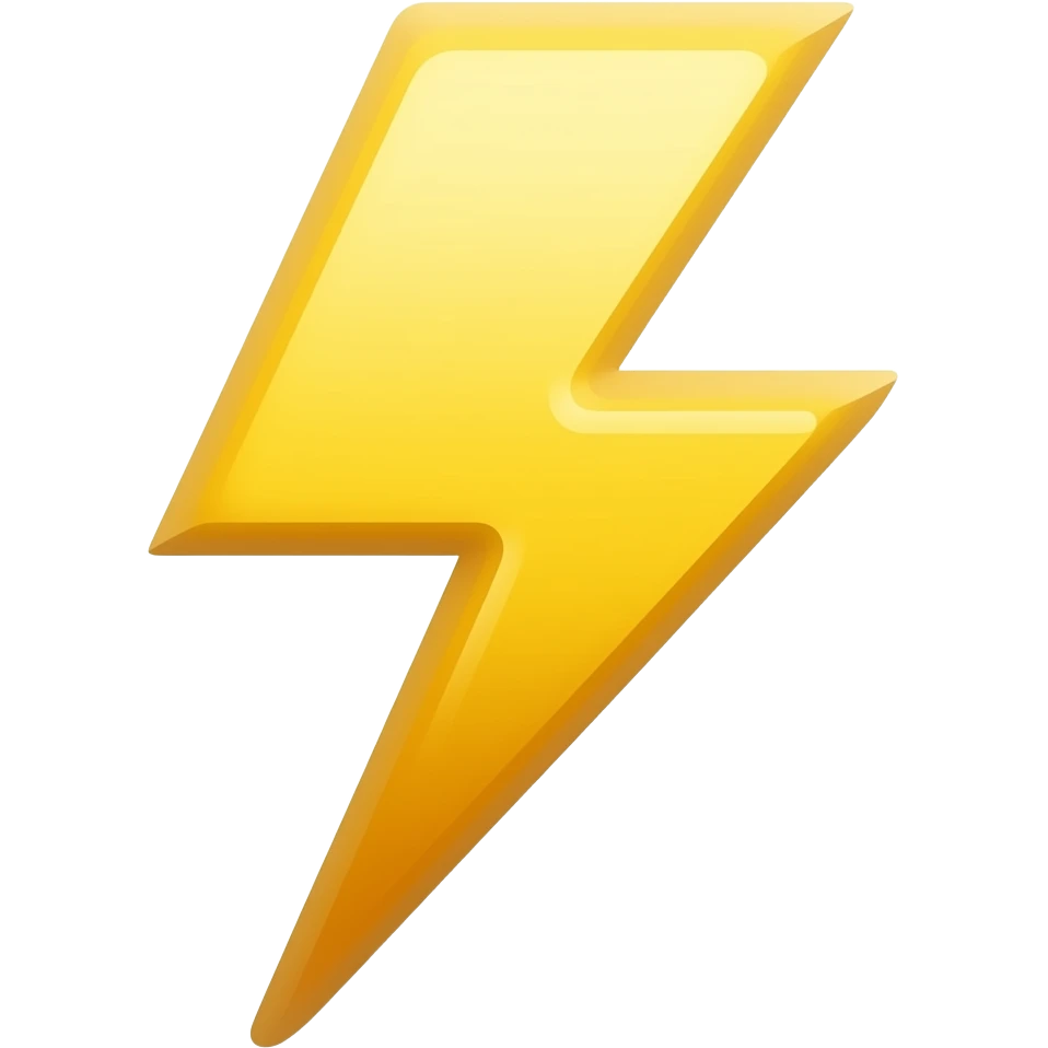 lightning bolt emoji