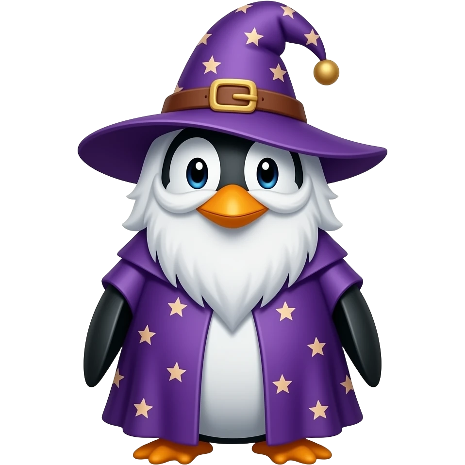 Penguin Wizard emoji