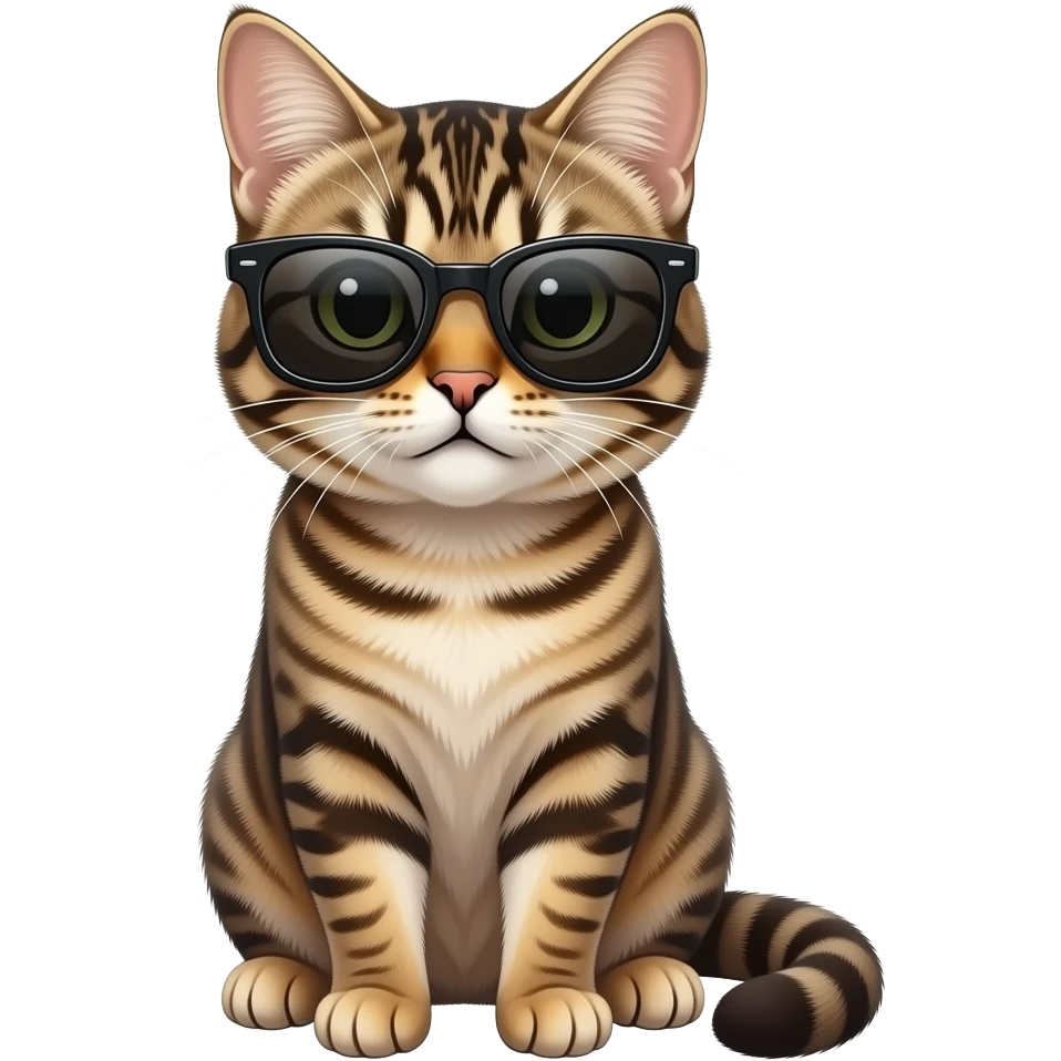 Cat wearing sunglasses emoji